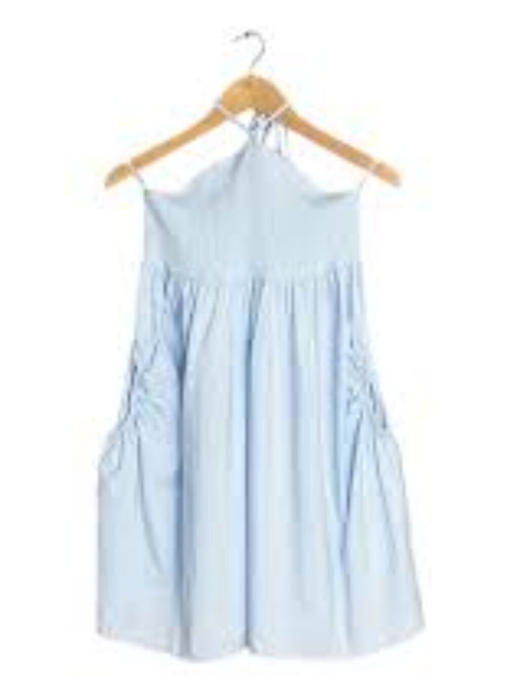 Zara Light Blue Halter Mini Dress